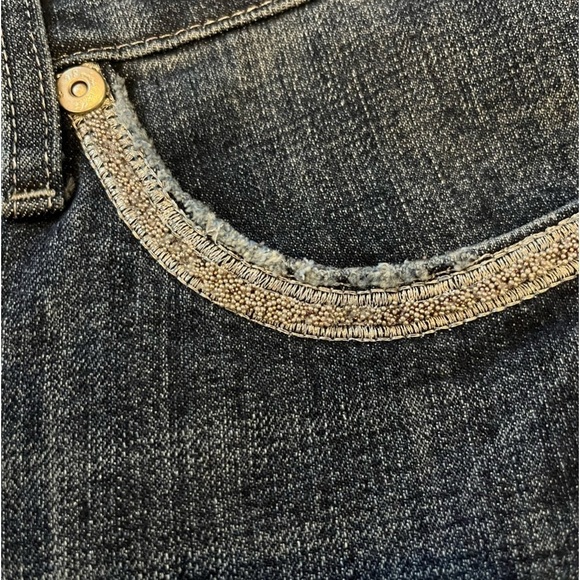 9.8 Women’s Bootcut Jeans with Embroidered Embellishments Size 15 - Picture 7 of 10